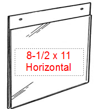 plastic sign holder, 8-1/2 x 11