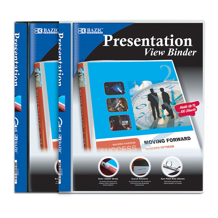 presentation binder 1 2 inch poly 3 ring