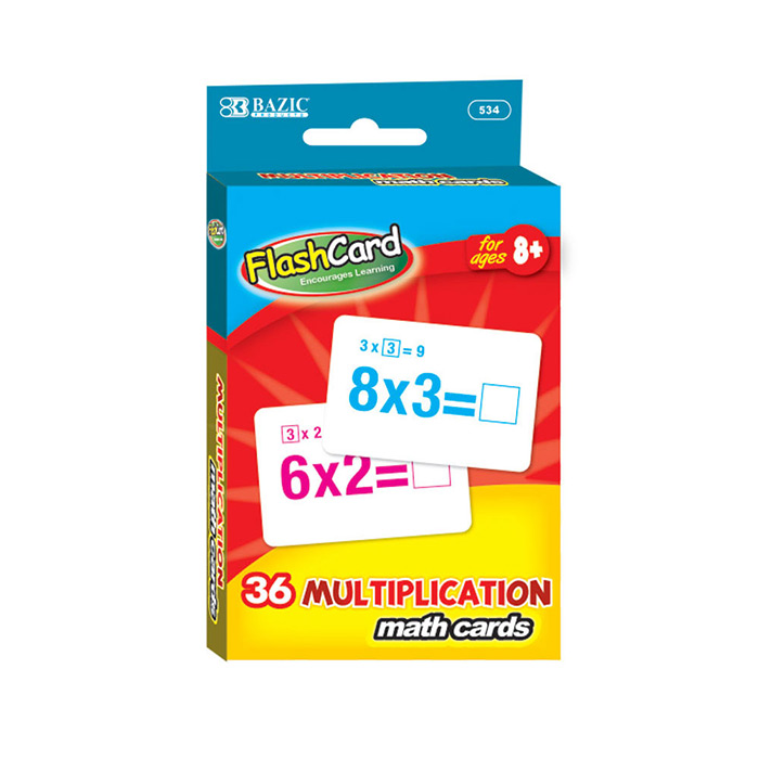 multiplication flash cards mazer wholesale inc multiplication flash cards