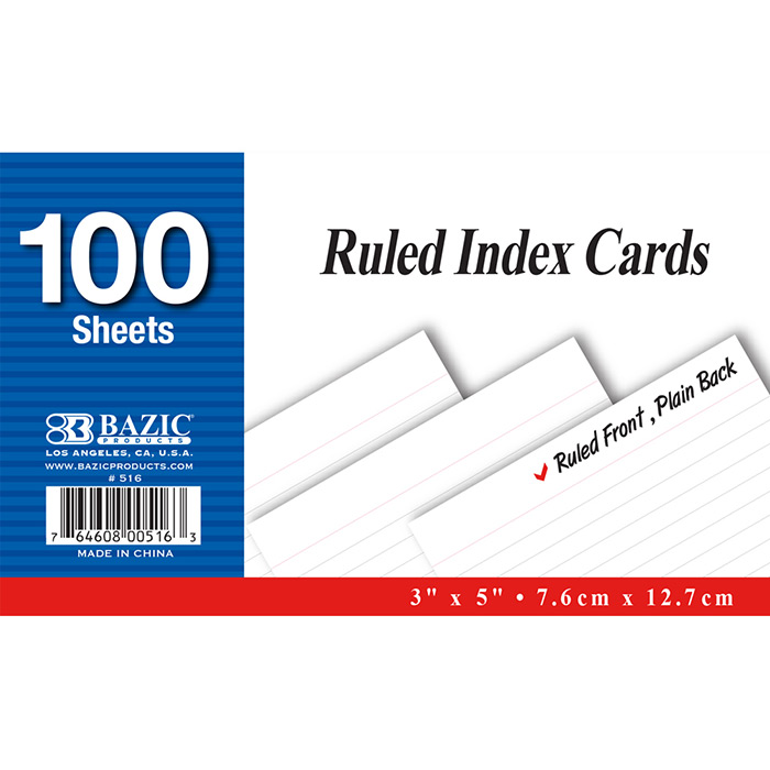 how big is an index card