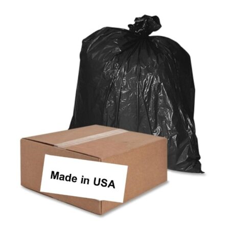 Whole Trash Can Liners And Bags Bulk 55 Gallon Trash Bags 1 5mil Black